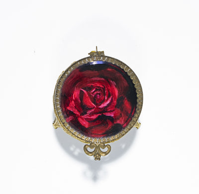 Round Red Rose Jewely Box